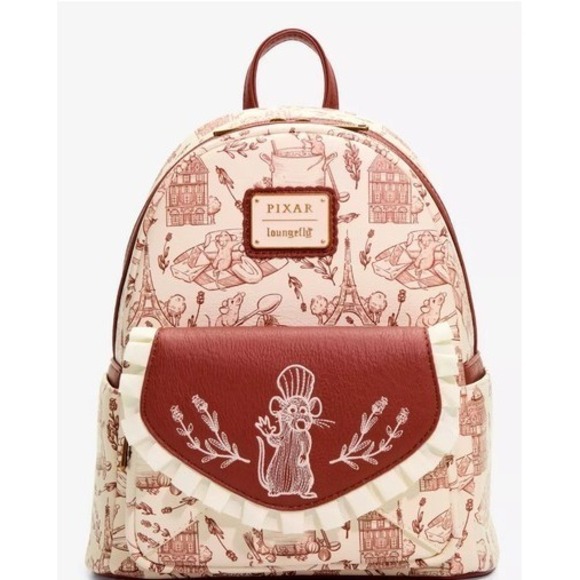 Loungefly Handbags - Loungefly Disney Pixar Ratatouille Scenic Allover Print Mini Backpack New w/Tags
